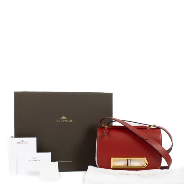 Delvaux Olen Calf Carmine Lingot PM Bag