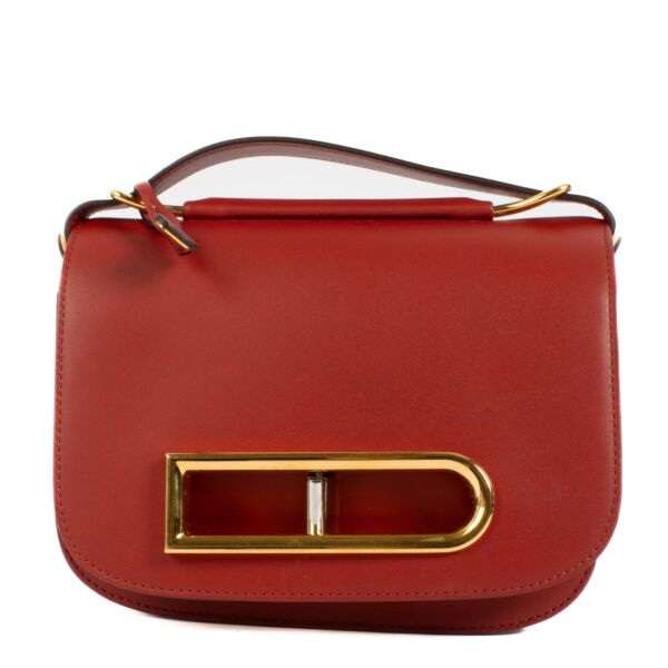 shop 100% authentic second hand Delvaux Olen Calf Carmine Lingot PM Bag on Labellov.com