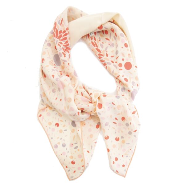 Authentic second hand Delvaux Printed Silk Scarf buy online webshop LabelLOV