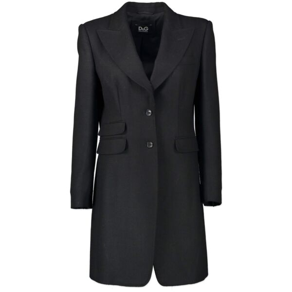 Buy and sell your authentic Dolce & Gabbana Black Coat - Size IT46