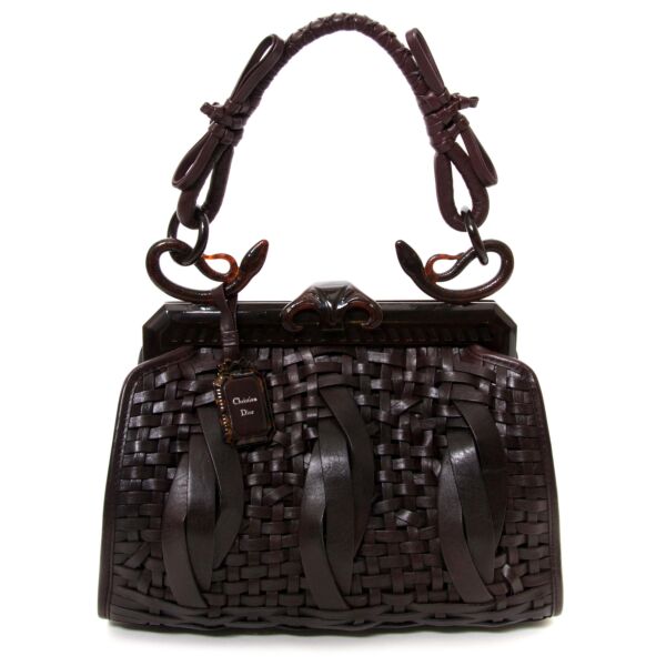 koop Christian Dior Samourai 1947 Intrecciato Frame Bag  bij labellov en betaal veilig online