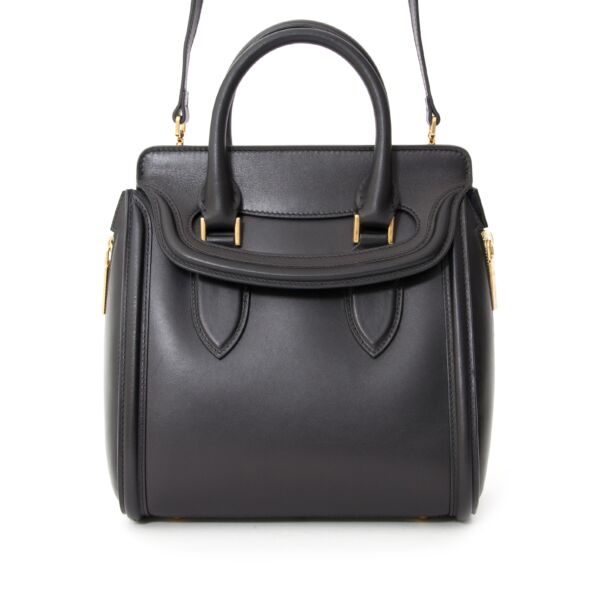 Alexander Mcqueen Heroine Tote Bag Black authentic designer bags forsale outlet 