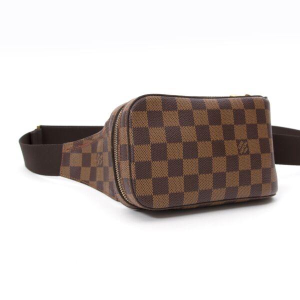 Louis Vuitton Damier Ebene 'Geronimos' Bag LabelLOV authentic luxury designer second hand online