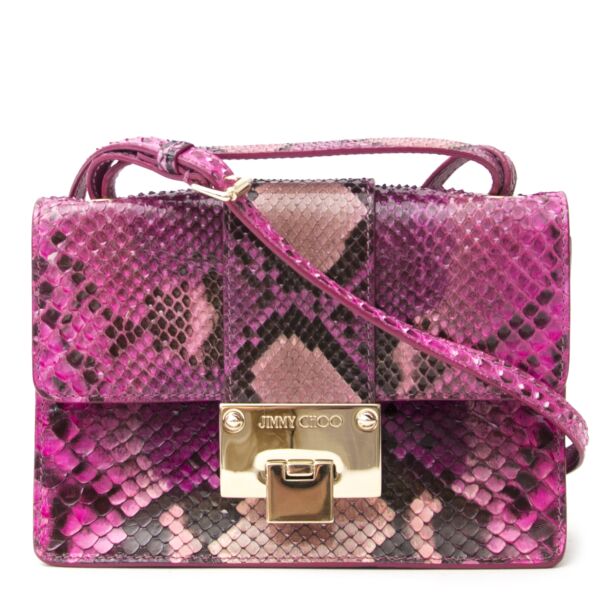koop online aan de beste prijs Jimmy Choo Python Mini Rebel Bag 