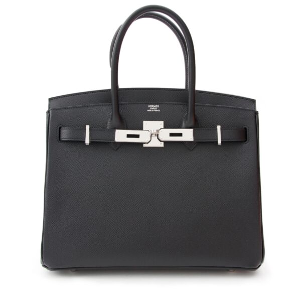Authentic NEW Hermès Birkin Black Togo PHW 32 cuir seconde main occasion sac en ligne prix correct labellov vintage webshop designer marques de luxe mode Anvers Belgique