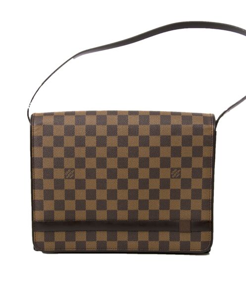 Louis Vuitton Damier Ebene Tribeca Carré Flap Bag 