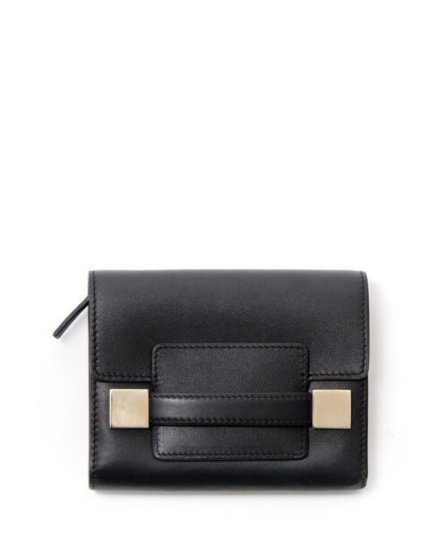 Delvaux Madame Compact Wallet tweedehands authentiek mode stijl veilig online shoppen winkelen webshop LabelLOV Antwerpen België luxe luxemerken portefeuille designer ontwerpers accessoires