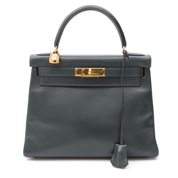 Hermès Kelly Bag 28 Vert Foncé GHW Acheter en ligne comme neuf Hermes Kelly bag.