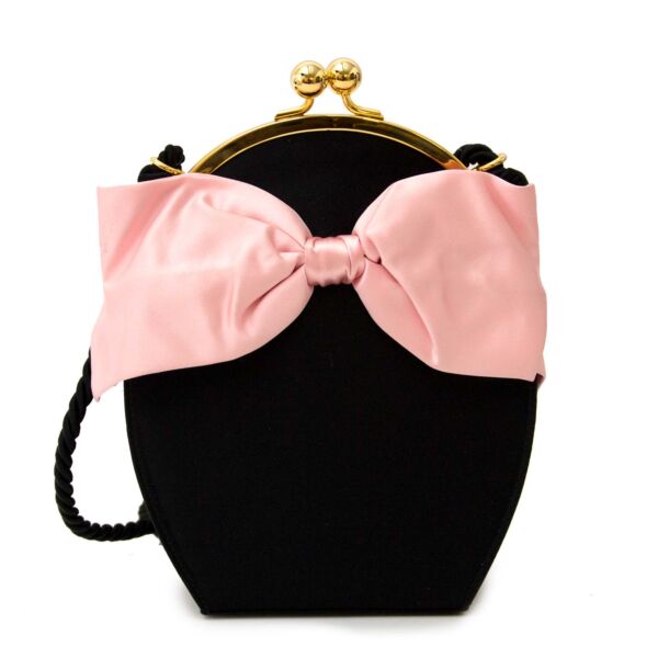 Buy escada satin bow bag now online at labellov vintage fashion webshop belgium