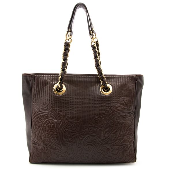Etro Brown leather bag now online at labellov.com for the best price