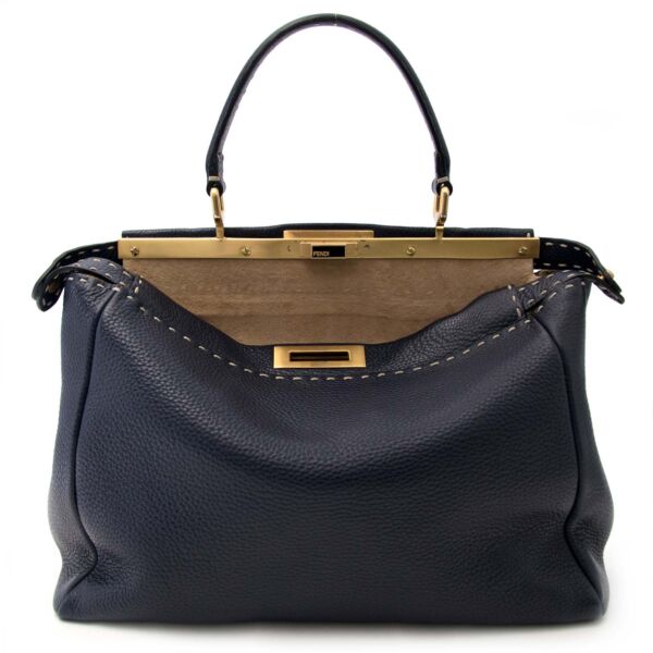Fendi Dark Blue Peekaboo  online kopen aan de bsete prijs 