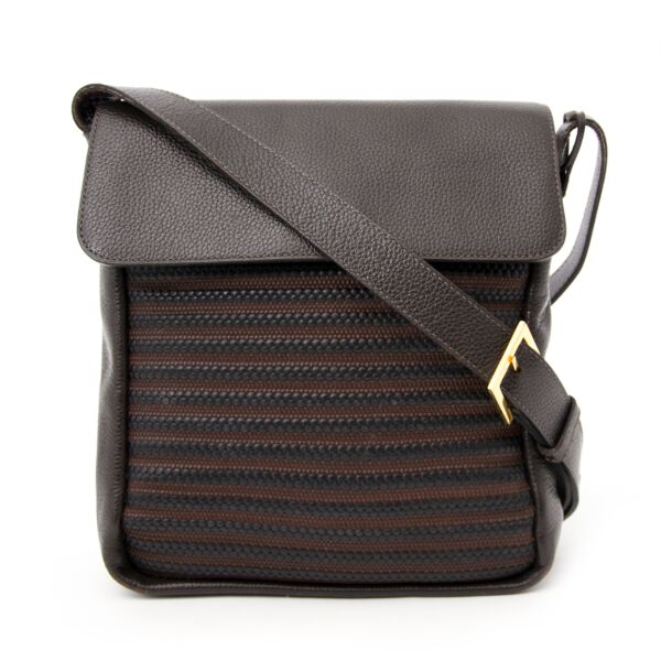 Delvaux Toile de Cuir Shoulder Bag 