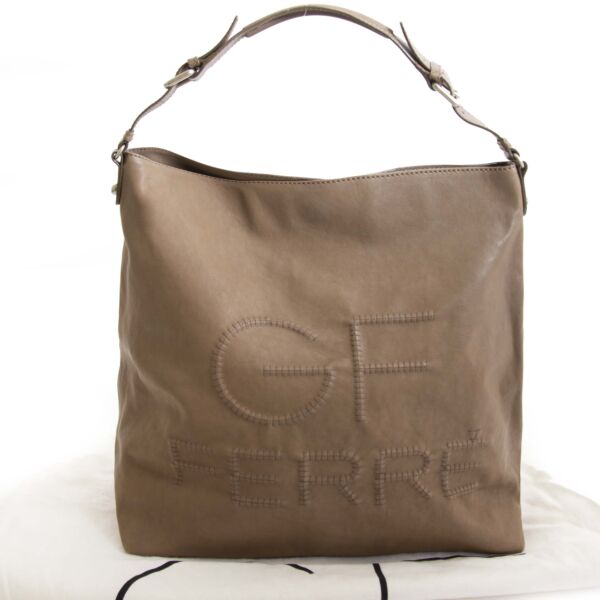 Gianfranco Ferré Taupe Shoulder Bag