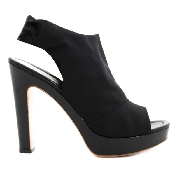 Gianvito Rossi Jersey Nero Black Sandals Heels