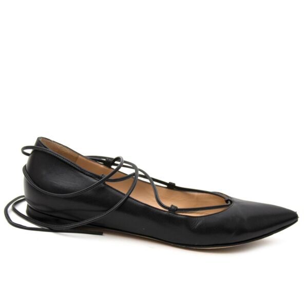 Gianvito Rossi Lace Up Flats - size 36