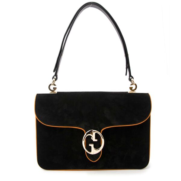 Gucci '1973' Nubuck Leather Flap Bag