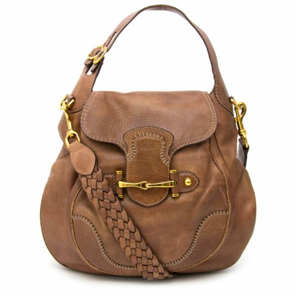 koop veilig online aan de beste prijs Gucci Brown Horsebit Bag + Strap