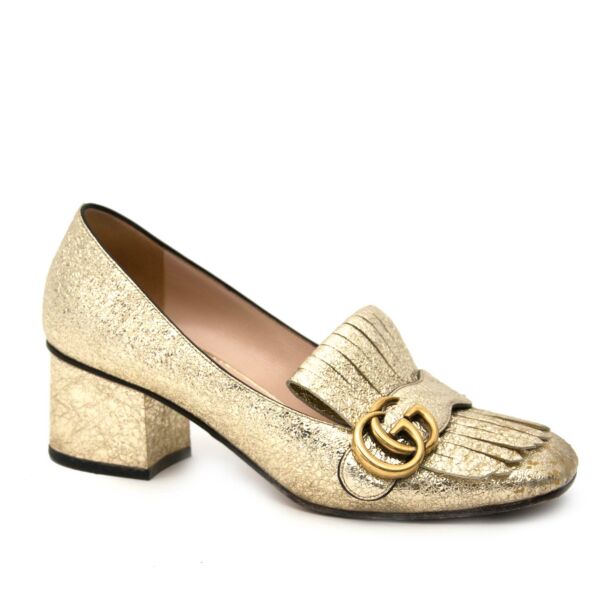Gucci Glitter Mid Heel Pumps - Size 37