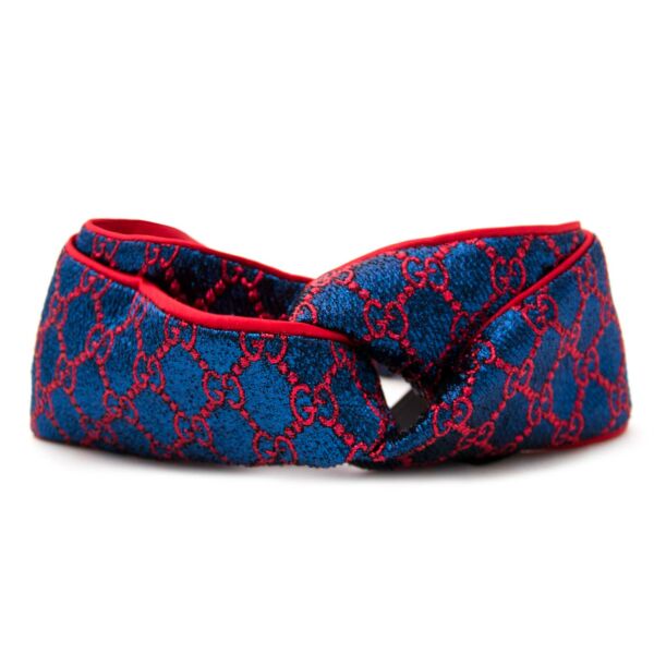 gucci gg supreme glitter jacquard headband now online at labellov.com for the best price