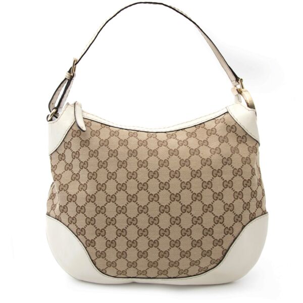 Gucci Beige Monogram Shoulder Bag acheter secur en ligne