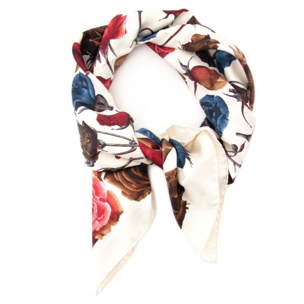 Gucci Multicolor Rose Scarf 
