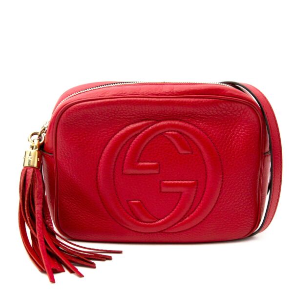 Gucci Soho Disco Red Leather Shoulder Bag