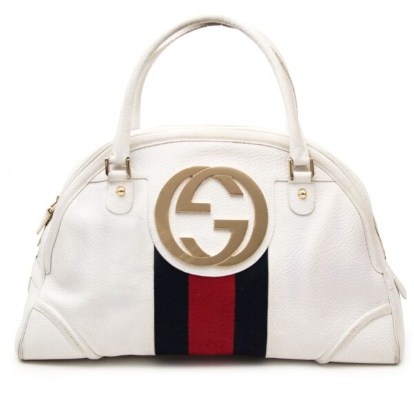 Gucci Monogram Web Bowling Bag kopen en verkopen aan de beste prijs 