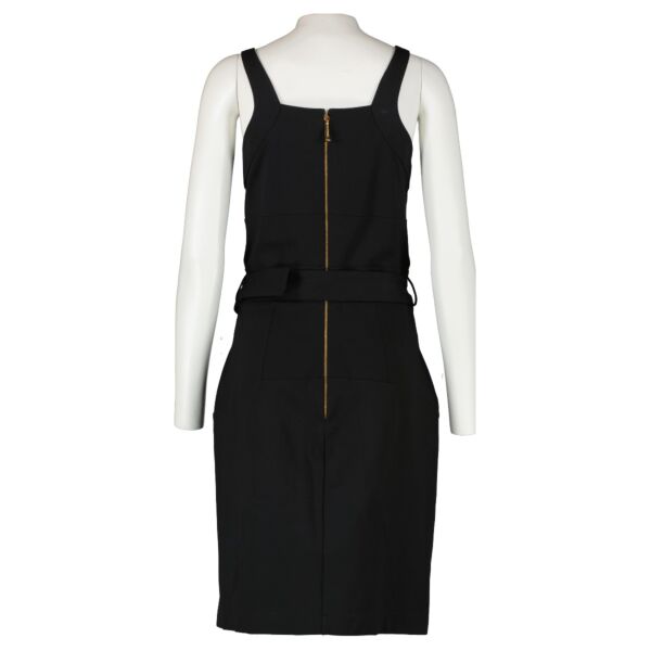 Gucci Black Bamboo Belted Dress - size XXL