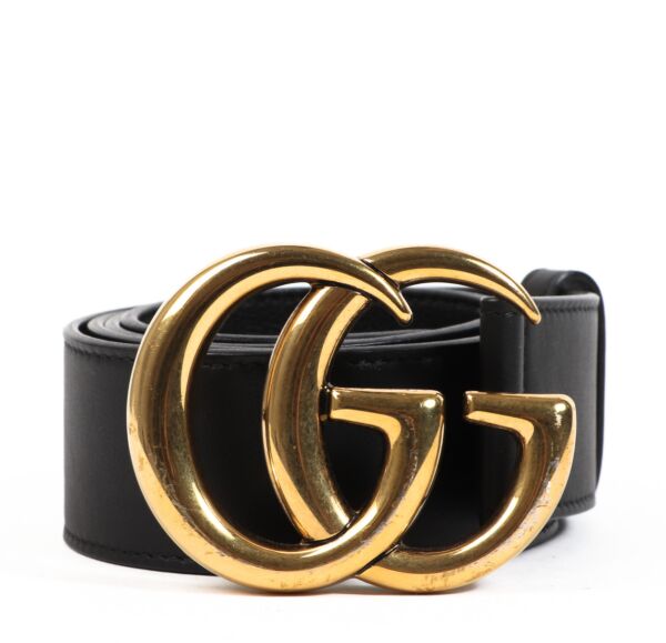 Gucci Black Marmont Wide Belt for the best price at Labellov secondhand luxury 