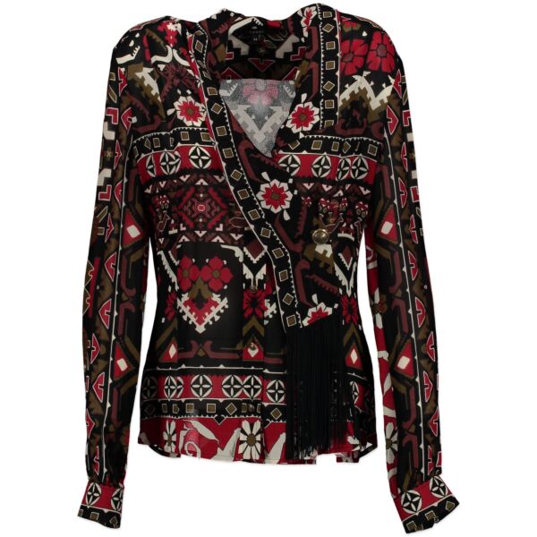 Gucci Long Sleeved Black Blouse - Size IT44