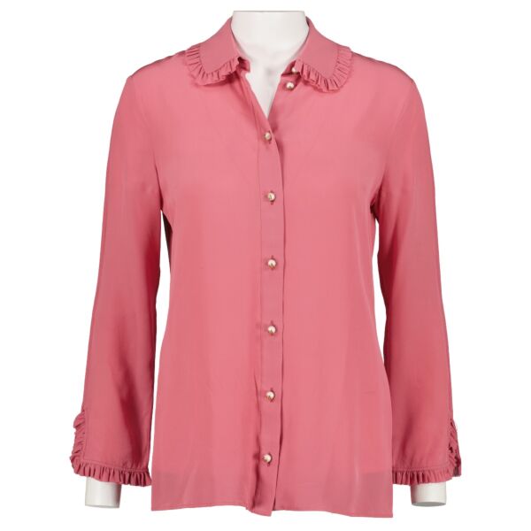 Shop 100% authentic Gucci Pink Silk Shirt at Labellov.com. 