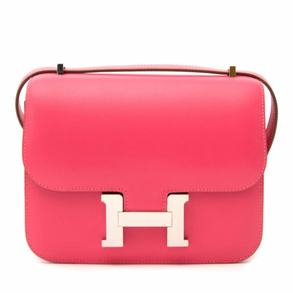 Hermès Constance III Mini Rose Lipstick Veau Tadelakt PHW for sale online