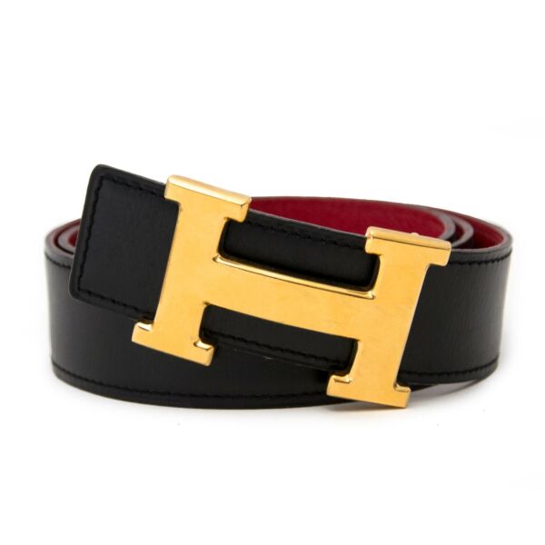 looking for a secondhand Hermès Reversible Red/Black Constance H Belt ? koop veilig online 