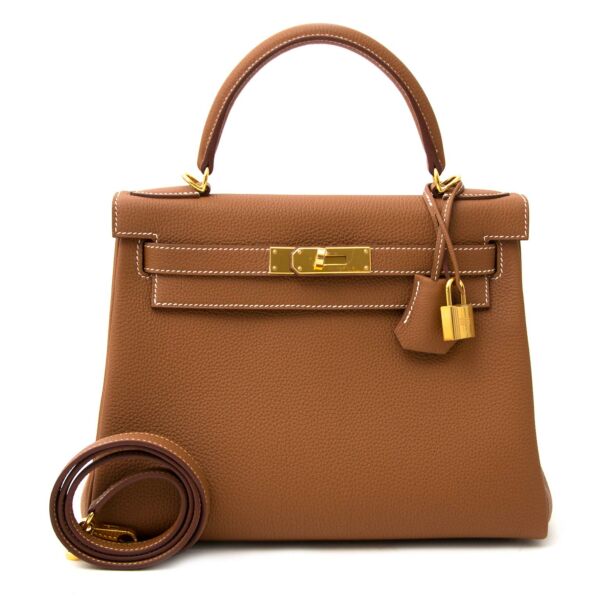 Hermès Kelly 28 togo gold ghw now online at labellov.com 100% authentic