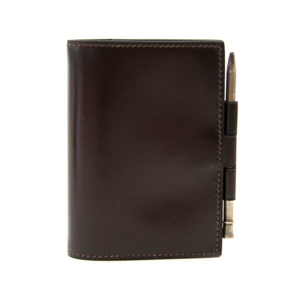 Hermès Leather Flap Agenda Holder with Pencil