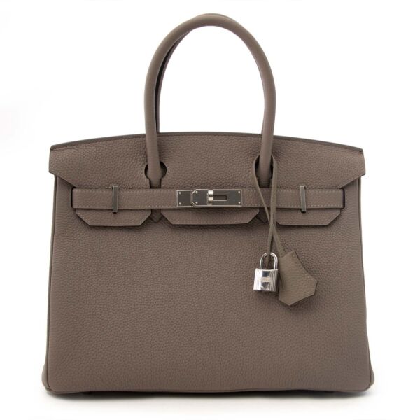 shop safe and secure online at labellov.com Hermès Birkin 30 Togo Gris Asphalte phw