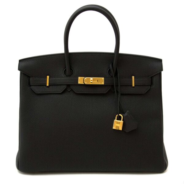shop safe and secure online at labellov.com Hermès Birkin 35 Black Togo GHW