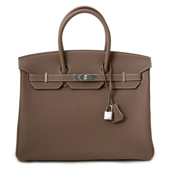 Hermès Birkin 35 Etoupe Togo PHW for sale online at Labellov