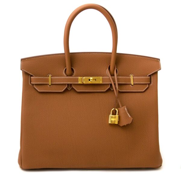 shop safe and secure online at labellov.com Hermès Birkin 35 Togo Gold GHW