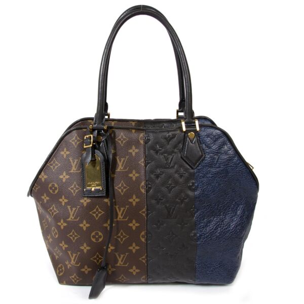 Louis Vuitton Monogram Blocks Marine Tote Bag at labellov vintage fashion webshop belgium