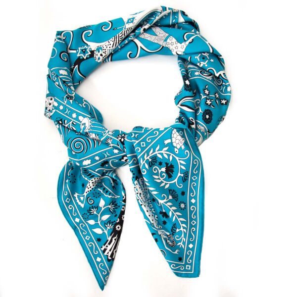 Buy authentic hermès carré peuple du vent scarf at labellov vintage fashion webshop belgium