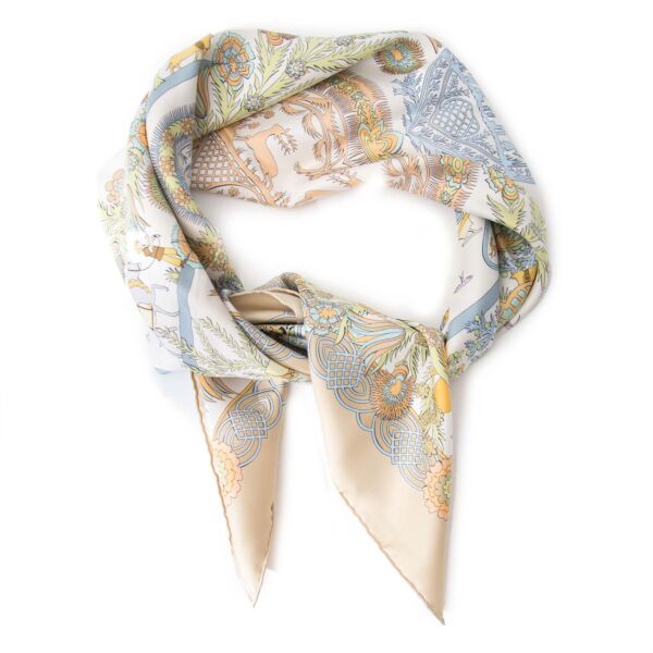 hermes scarf decoupages in silk now online at labellov.com for the best price