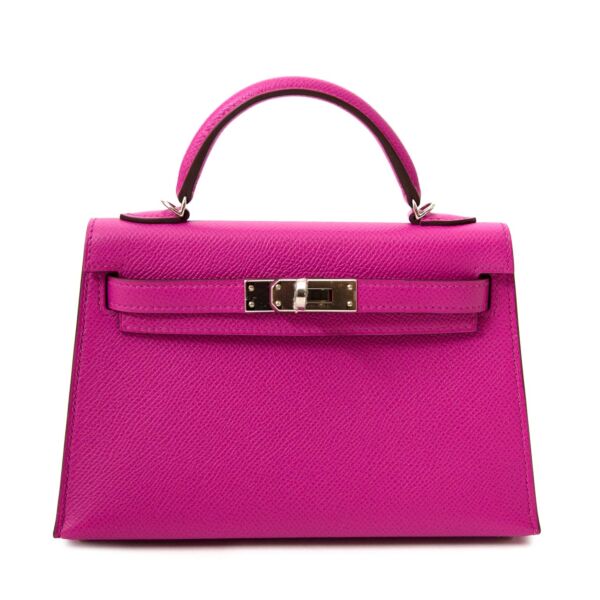 Very exclusive and rare Hermès Kelly Sellier Mini Magnolia Epsom PHW