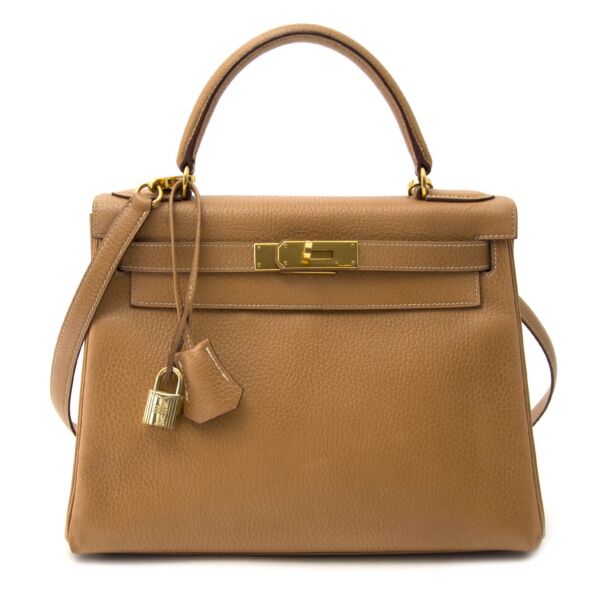 Hermès Kelly 28 Gold Ardennes GHW