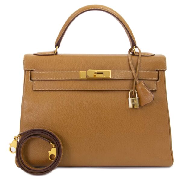 Hermès Kelly 32 Veau Ardennes Natural Color now online at labellov.com