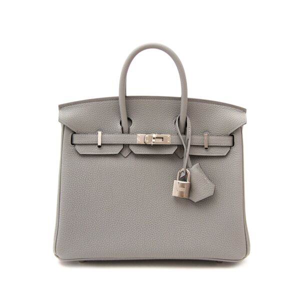 shop safe online at the best price brand new Brand New Birkin 25 Gris Mouette Togo PHW
