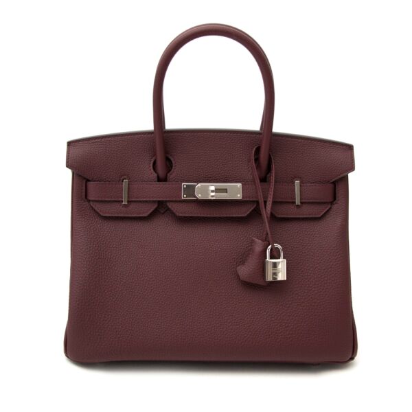 Hermès Birkin 30 togo bordeaux phw now online at labellov.com 