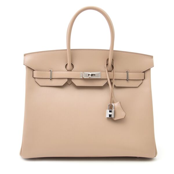 Hermès birkin 35 Guilloche Tadelakt Argile phw now online at labellov.com 