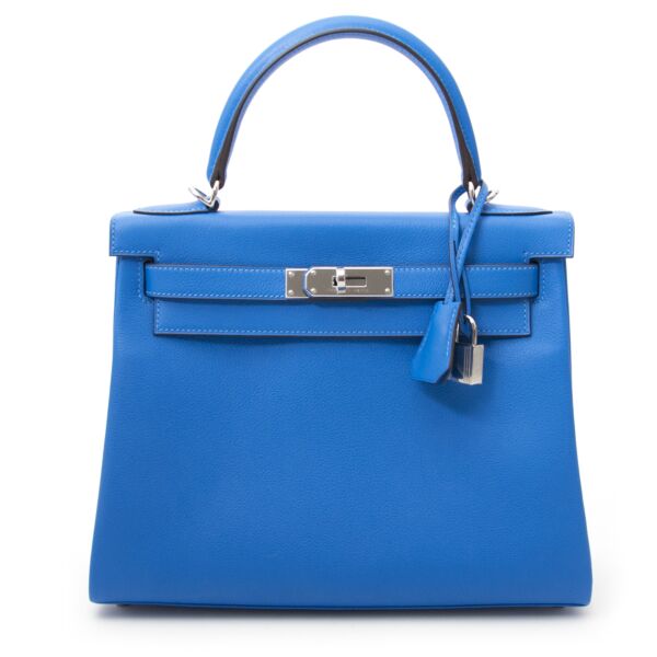 acheter en ligne comme neuf sac a main Brand New Hermes Kelly 28 Evercalf Hydra
