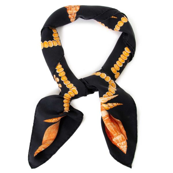 hermes carre de soie rocaille sea shells scarf now for sale at labellov vintage fashion webshop belgium